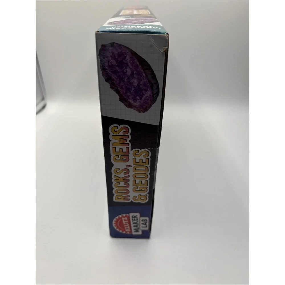 Rocks, Gems & Geodes/ Make Lab .STEM Kit . Open Box/‎ Book Missing.